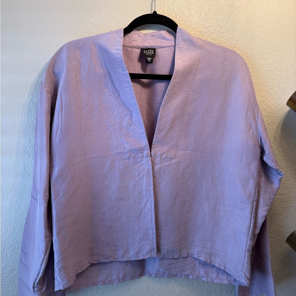 SOLD 100% Silk Eileen Fisher top